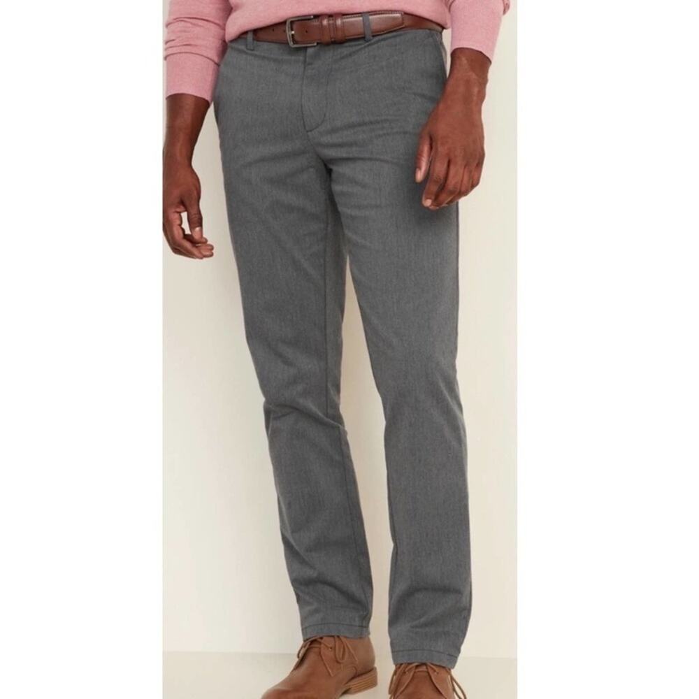 Old Navy Grey Ultimate Slim Built-In Flex Chino P… - image 1